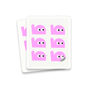 Singles on Sheet Stickers