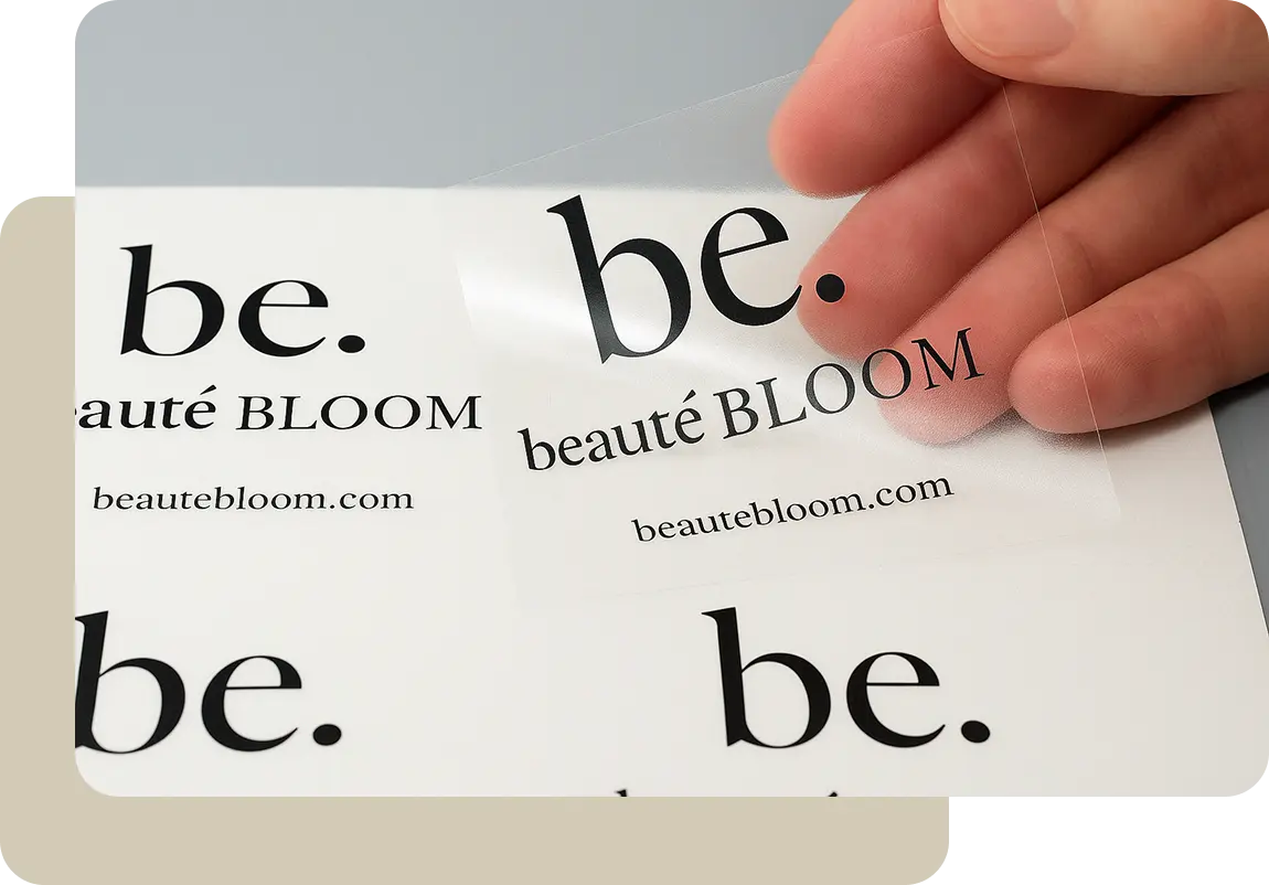materials clear stickers