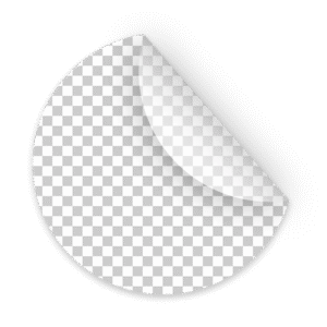 Clear removable sticker Icon